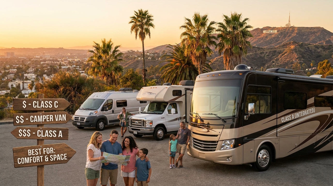 First-Time RV Rental Comparison in Los Angeles - Beginners Suppliers 2026